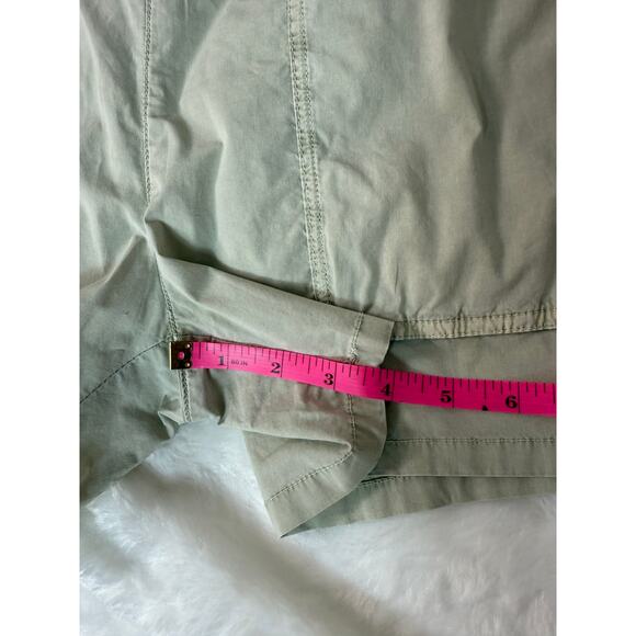 JAMES PERSE Zip Pocket Utility Short Cotton Granite Stone Sage Size 3 (US 8-10) - Picture 8 of 8
